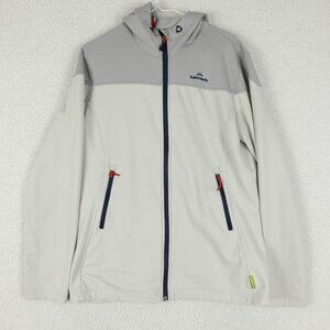 Kathmandu Jacket Womens 12 Gray Full Zip Lightweight Hooded Zip Pockets Outdoor